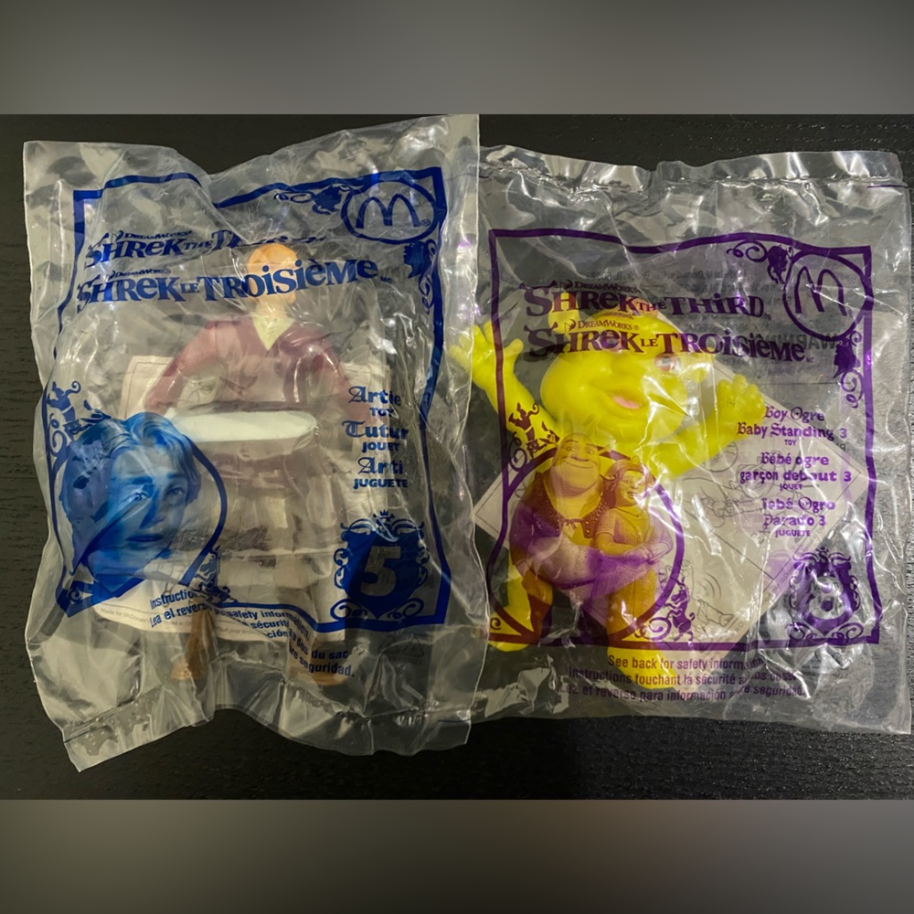 Shrek The Third (2007) McDonald’s Happy Meal Toys